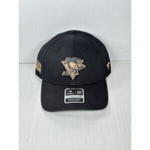 Fanatics NHL Pittsburgh Penguins Military Appreciation Adjustable Black Hat NWT